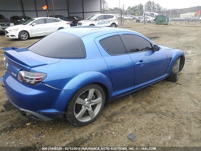 JM1FE173160203134 - 2006 MAZDA RX8 BLUE photo 4