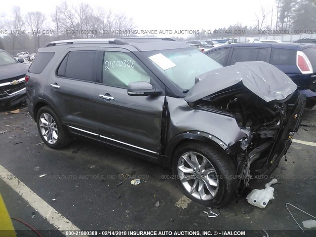 1FMHK7F85BGA63636 - 2011 FORD EXPLORER LIMITED 灰色 照片 1