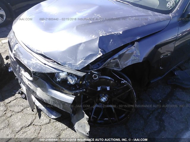 WBA3N7C58EF719190 - 2014 BMW 428 I GRAY photo 6