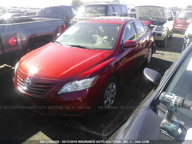 4T1BE46K48U224026 - 2008 TOYOTA CAMRY CE/LE/XLE/SE RED photo 2