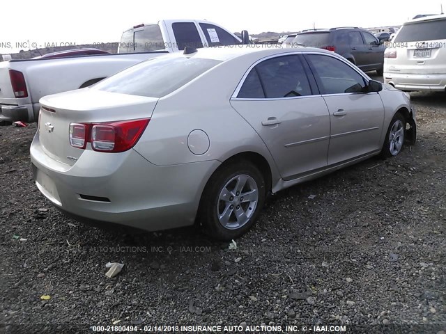 1G11B5SA8DF154730 - 2013 CHEVROLET MALIBU LS 银色 照片 4