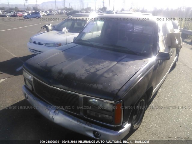 2GTEC19H6P1544285 - 1993 GMC SIERRA C1500 BLACK photo 2