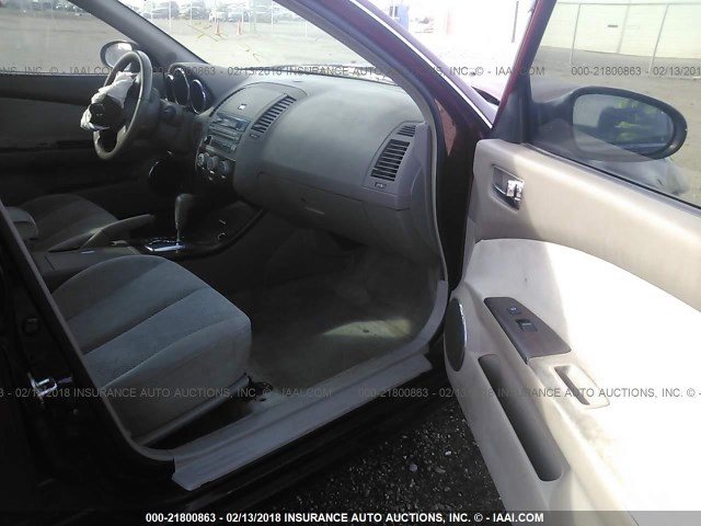 1N4AL11D35C340595 - 2005 NISSAN ALTIMA S/SL MAROON photo 5