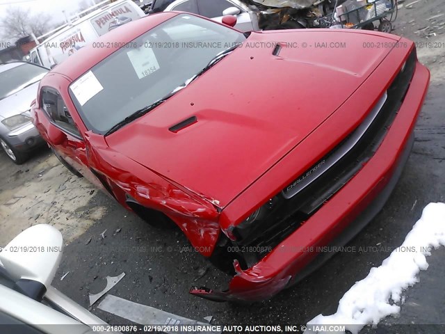 2C3CDYAG6EH283362 - 2014 DODGE CHALLENGER SXT RED photo 1