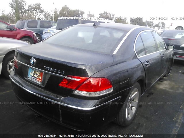 WBAHN83587DT70476 - 2007 BMW 750 BLACK photo 4