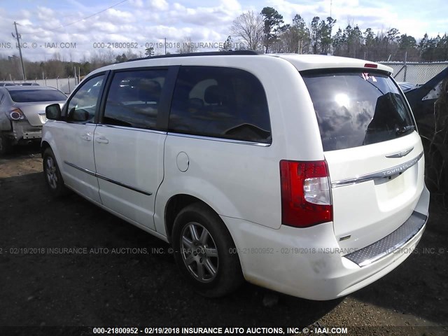 2C4RC1BG2CR278116 - 2012 CHRYSLER TOWN & COUNTRY TOURING WHITE photo 3