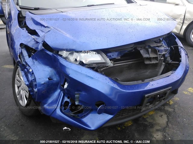 3HGGK5H5XFM718636 - 2015 HONDA FIT LX BLUE photo 6