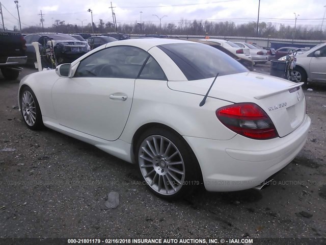 WDBWK5EA3AF229398 - 2010 MERCEDES-BENZ SLK 300 WHITE photo 3