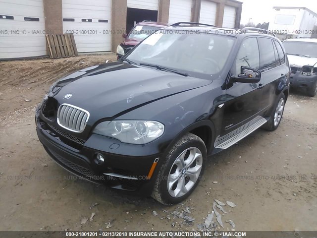 5UXZV8C50CL424942 - 2012 BMW X5 XDRIVE50I Noir photo 2