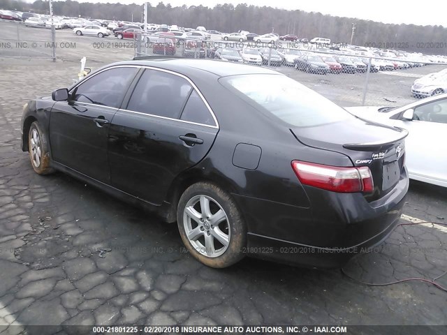 4T1BE46K57U119493 - 2007 TOYOTA CAMRY NEW GENERAT CE/LE/XLE/SE BLACK photo 3