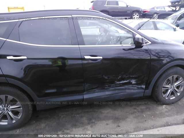 5XYZU3LB0DG018749 - 2013 HYUNDAI SANTA FE SPORT  BLACK photo 6