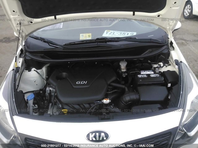 KNADM4A38D6266453 - 2013 KIA RIO LX Սպիտակ լուսանկար 10