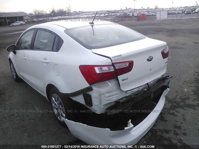 KNADM4A38D6266453 - 2013 KIA RIO LX Սպիտակ լուսանկար 3