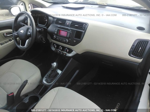 KNADM4A38D6266453 - 2013 KIA RIO LX Սպիտակ լուսանկար 5