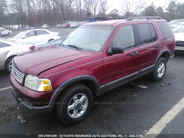 1FMZU73WX3UA46495 - 2003 FORD EXPLORER XLT/XLT SPORT/NBX RED photo 2