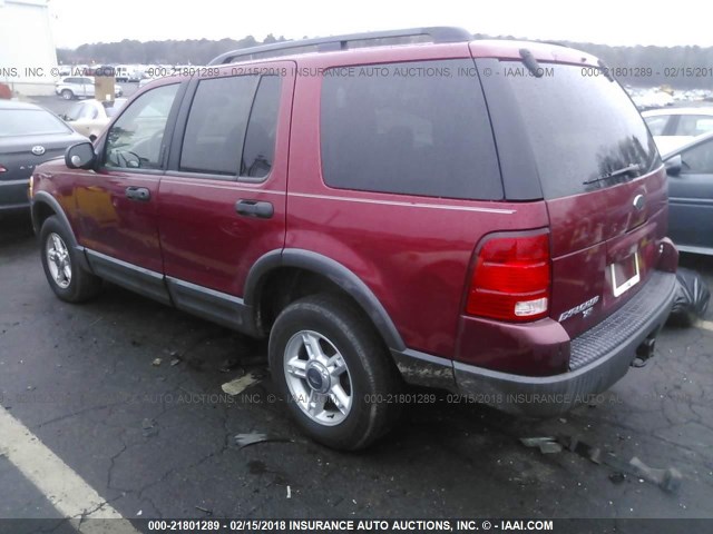 1FMZU73WX3UA46495 - 2003 FORD EXPLORER XLT/XLT SPORT/NBX RED photo 3