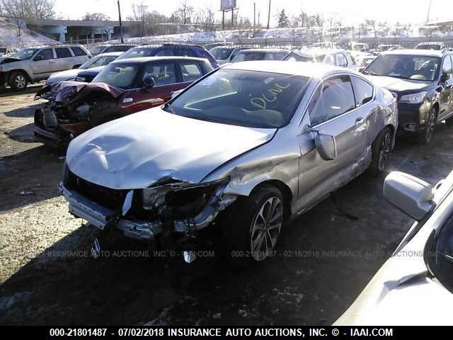 1HGCT2B89FA008430 - 2015 HONDA ACCORD EXL SILVER photo 2