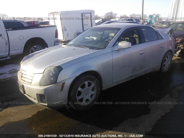 1G6DM577540149261 - 2004 CADILLAC CTS SILVER photo 2