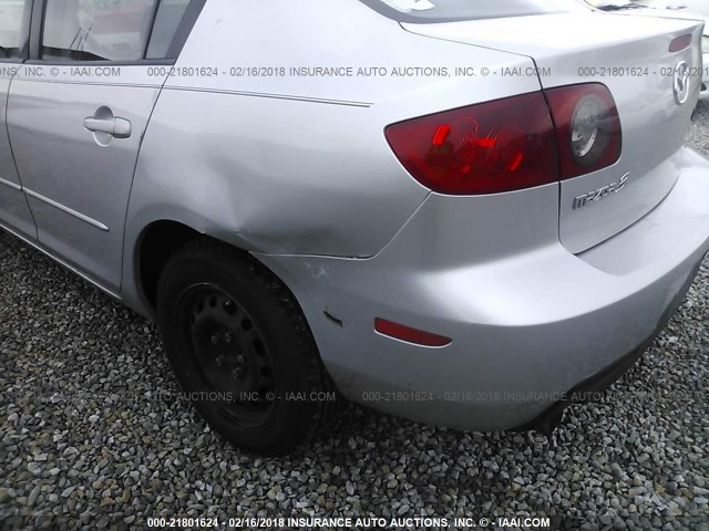 JM1BK12F951237100 - 2005 MAZDA 3 I SILVER photo 6