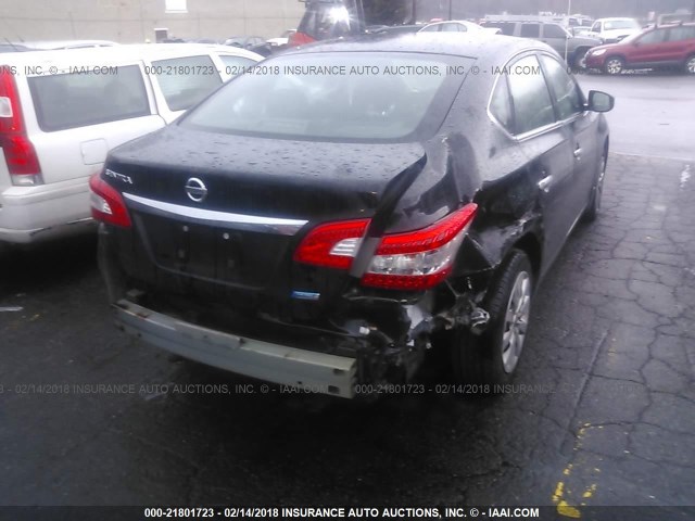 3N1AB7AP7EL630145 - 2014 NISSAN SENTRA S/SV/SR/SL BLACK photo 6