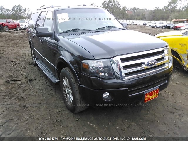 1FMJK1K53DEF31355 - 2013 FORD EXPEDITION EL LIMITED BLACK photo 1