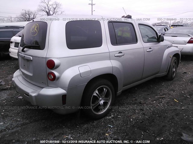 3GNDA13D08S644418 - 2008 CHEVROLET HHR LS SILVER photo 4