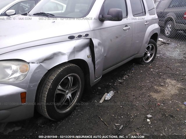3GNDA13D08S644418 - 2008 CHEVROLET HHR LS SILVER photo 6
