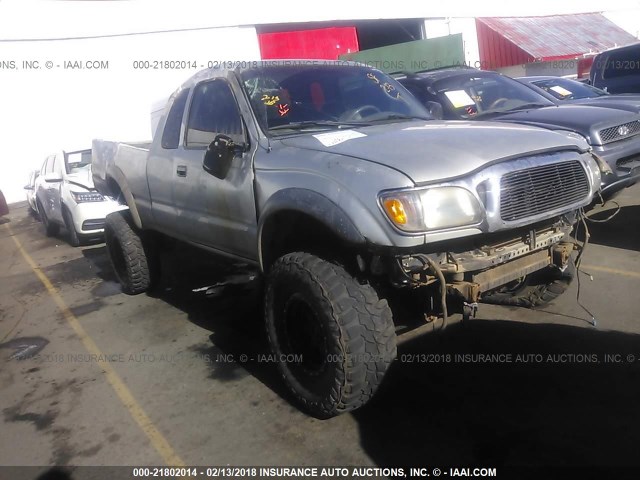 5TEWN72N44Z325124 - 2004 TOYOTA TACOMA XTRACAB SILVER photo 1