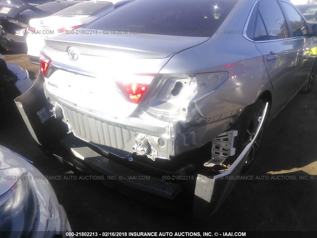 4T1BF1FK0GU247457 - 2016 TOYOTA CAMRY LE/XLE/SE/XSE SILVER photo 6