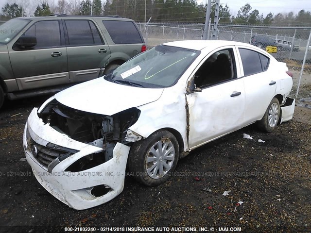 3N1CN7AP0GL837253 - 2016 NISSAN VERSA S/S PLUS/SV/SL WHITE photo 2