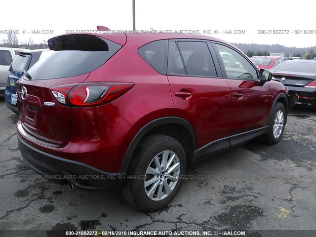 JM3KE4CY2E0314136 - 2014 MAZDA CX-5 TOURING RED photo 4