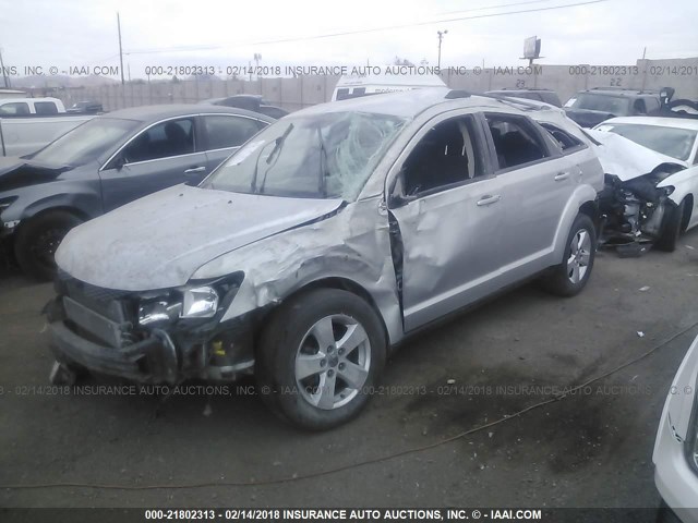 3C4PDCBG0CT144069 - 2012 DODGE JOURNEY SXT GRAY photo 2