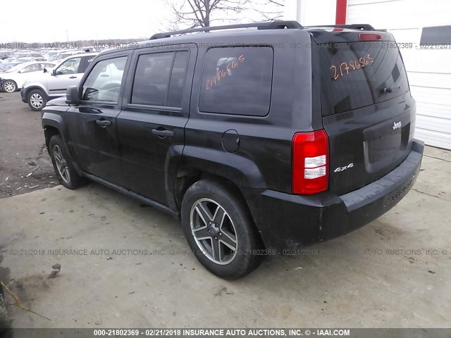 1J4FF28BX9D193333 - 2009 JEEP PATRIOT SPORT BLACK photo 3