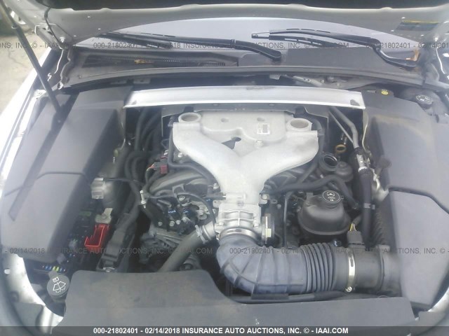 1G6DF577890172017 - 2009 CADILLAC CTS SILVER photo 10