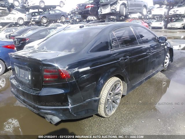 19UUA75507A035624 - 2007 ACURA TL TYPE S BLACK photo 4