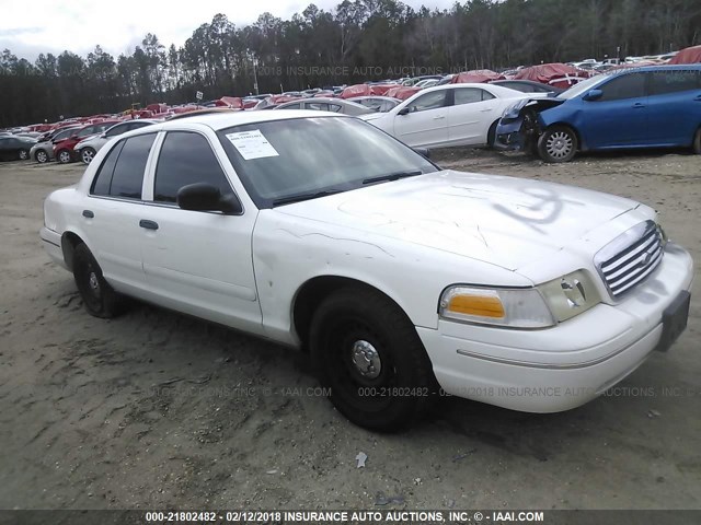 2FAFP71W6XX144445 - 1999 FORD CROWN VICTORIA POLICE INTERCEPTOR WHITE photo 1