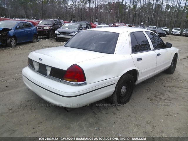 2FAFP71W6XX144445 - 1999 FORD CROWN VICTORIA POLICE INTERCEPTOR WHITE photo 4