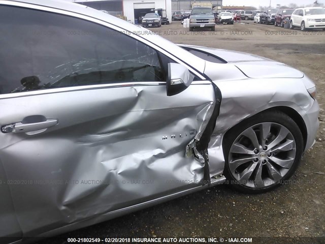 1G1ZH5SX6GF349302 - 2016 CHEVROLET MALIBU LTZ 银色 照片 6
