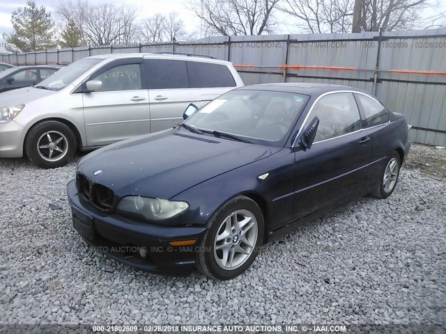 WBABD33434PL03605 - 2004 BMW 325 CI BLUE photo 2