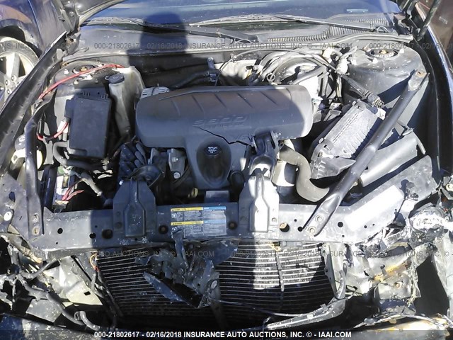 2G2WP552461308156 - 2006 PONTIAC GRAND PRIX BLACK photo 10