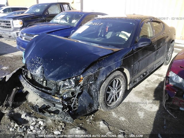 2G2WP552461308156 - 2006 PONTIAC GRAND PRIX BLACK photo 2