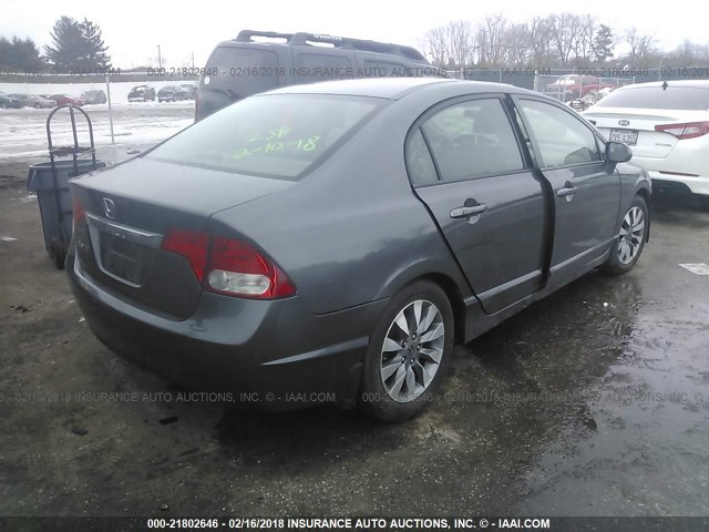 2HGFA16969H509572 - 2009 HONDA CIVIC EXL 灰色 照片 4