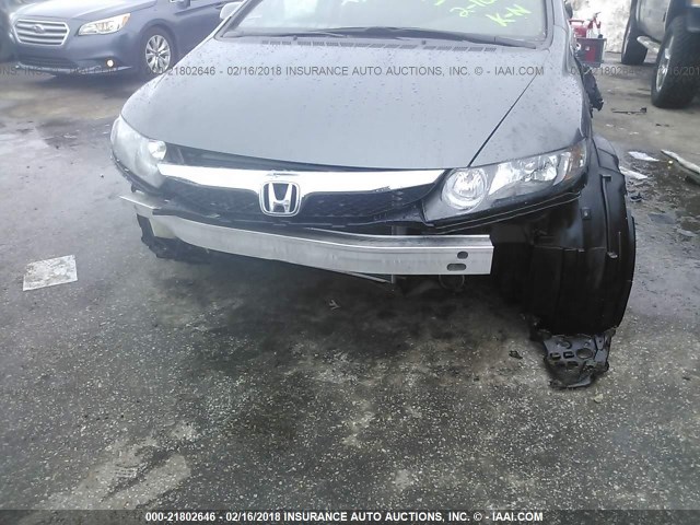 2HGFA16969H509572 - 2009 HONDA CIVIC EXL GRAY photo 6