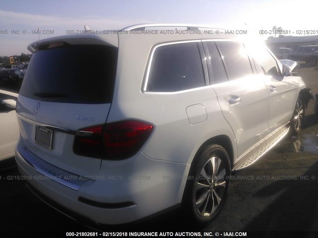 4JGDF7CE6DA172626 - 2013 MERCEDES-BENZ GL 450 4MATIC WHITE photo 4