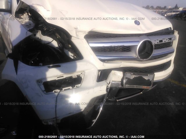 4JGDF7CE6DA172626 - 2013 MERCEDES-BENZ GL 450 4MATIC WHITE photo 6