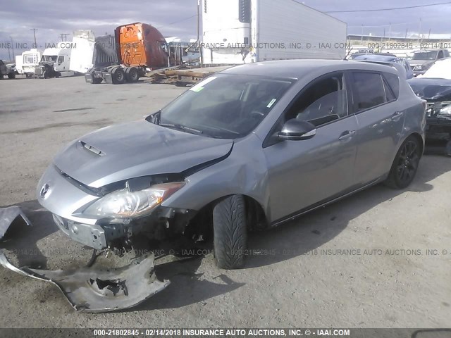 JM1BL1L44D1818156 - 2013 MAZDA SPEED 3 SILVER photo 2