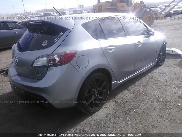 JM1BL1L44D1818156 - 2013 MAZDA SPEED 3 SILVER photo 4
