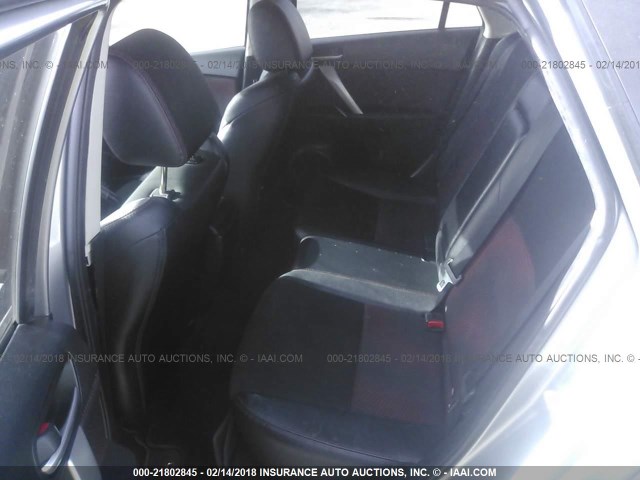 JM1BL1L44D1818156 - 2013 MAZDA SPEED 3 SILVER photo 8