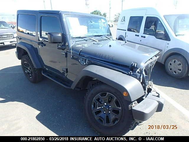 1C4AJWAG8HL605491 - 2017 JEEP WRANGLER SPORT BLACK photo 1