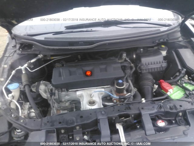 19XFB2F94CE032600 - 2012 HONDA CIVIC EXL BLACK photo 10